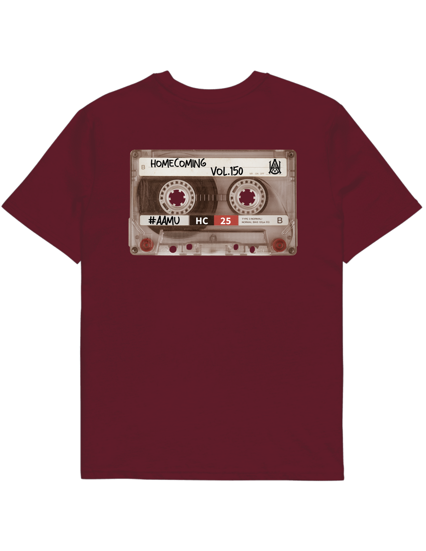 AAMU Homecoming 2025 Cassette Tape T-Shirt – Volume 150 Edition