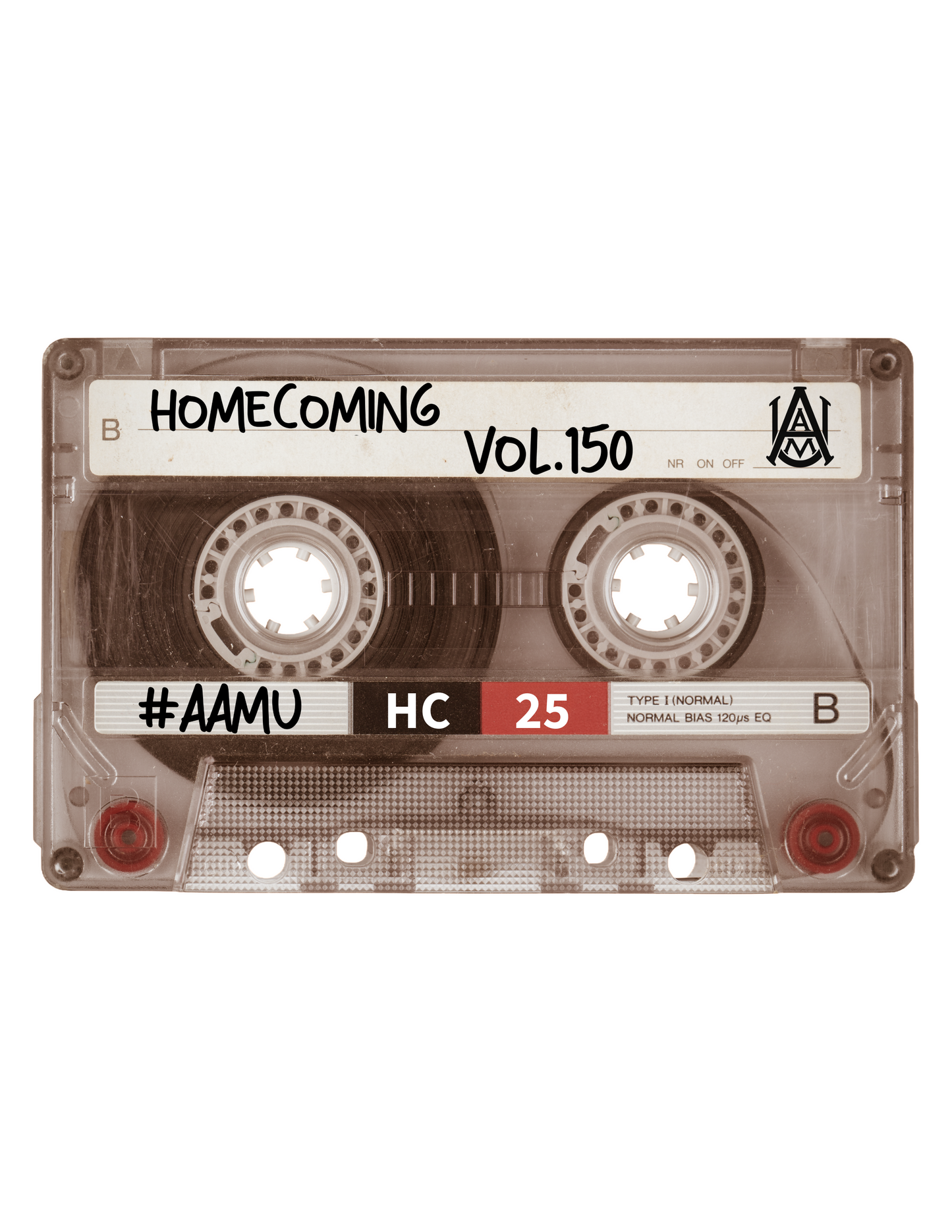 AAMU Homecoming 2025 Cassette Tape T-Shirt – Volume 150 Edition