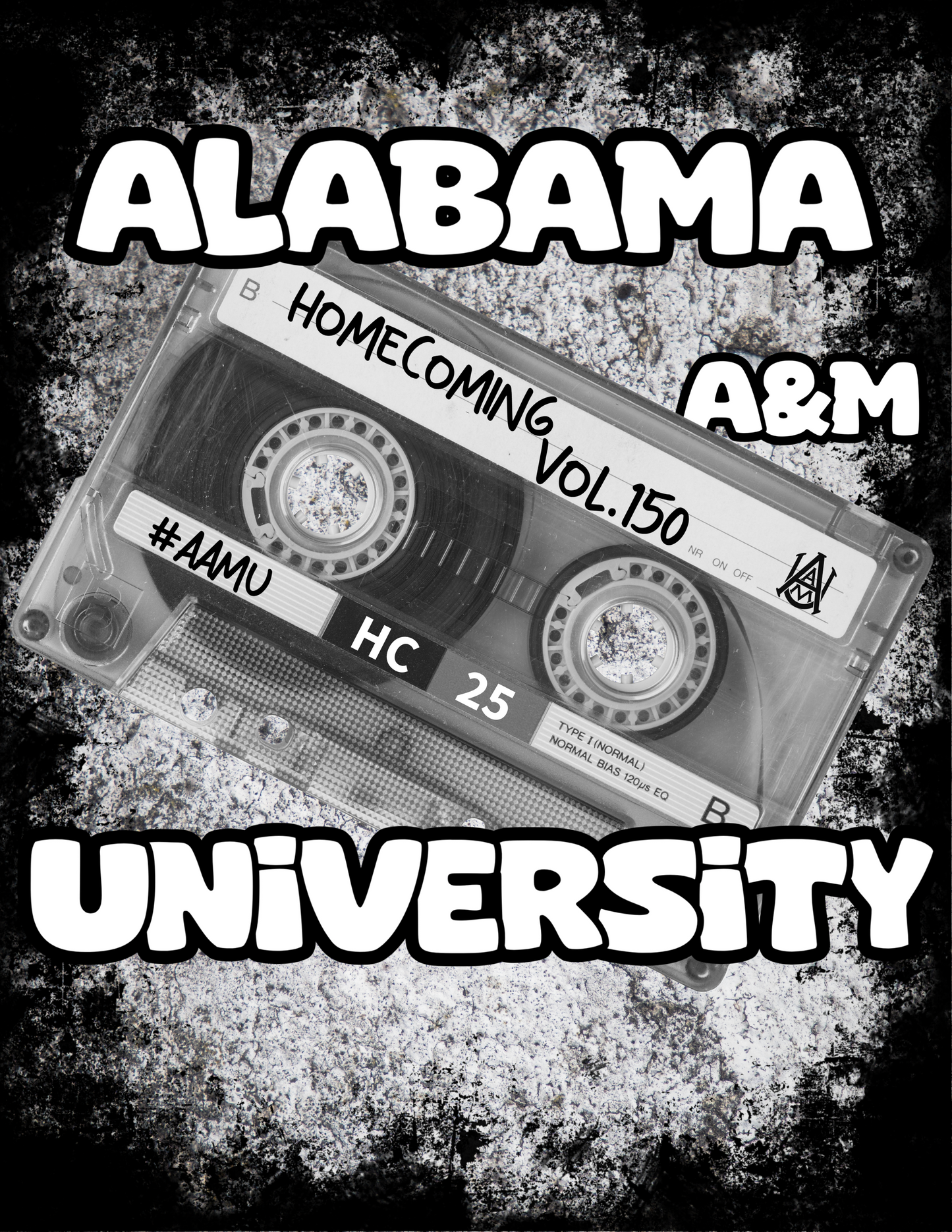 AAMU Homecoming 2025 Cassette Tape Remix T-Shirt – Volume 150 Edition