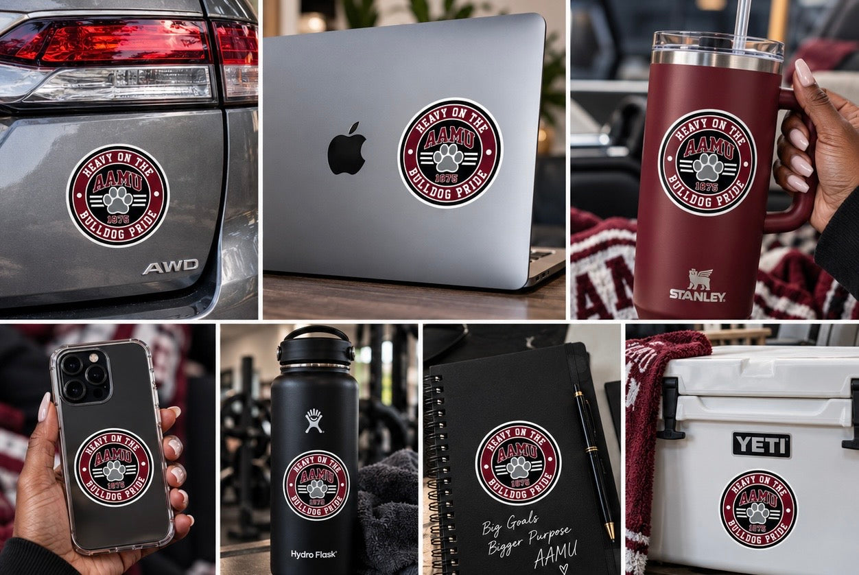 Heavy on the AAMU Bulldog Pride Sticker