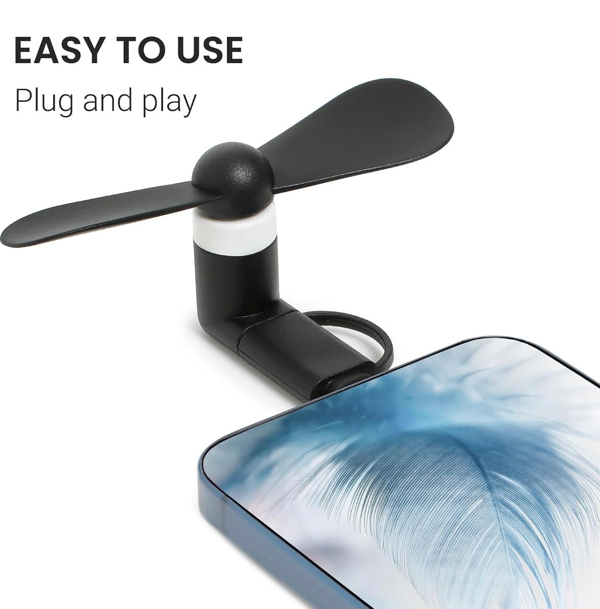 Pocket Breeze Mini Phone Fan 2 Pack