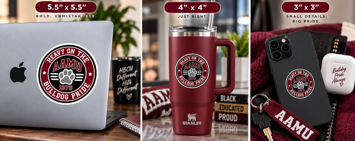 Heavy on the AAMU Bulldog Pride Sticker