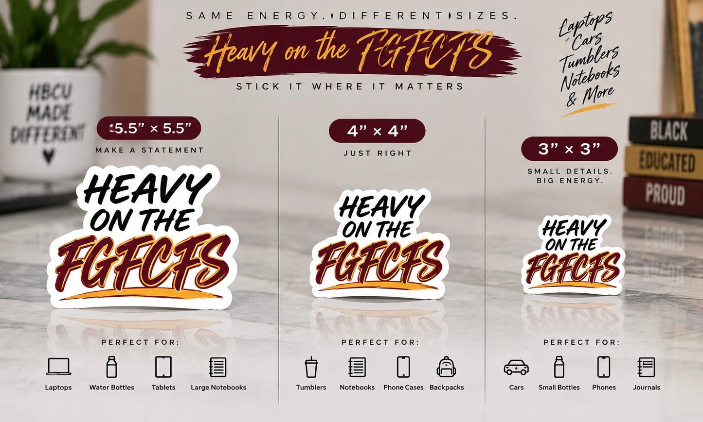 Heavy on the FG FC FS Sticker