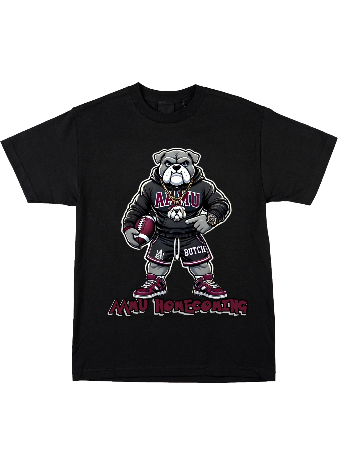 AAMU Homecoming 2025 Bulldog Mascot T-Shirt – “Butch Edition”