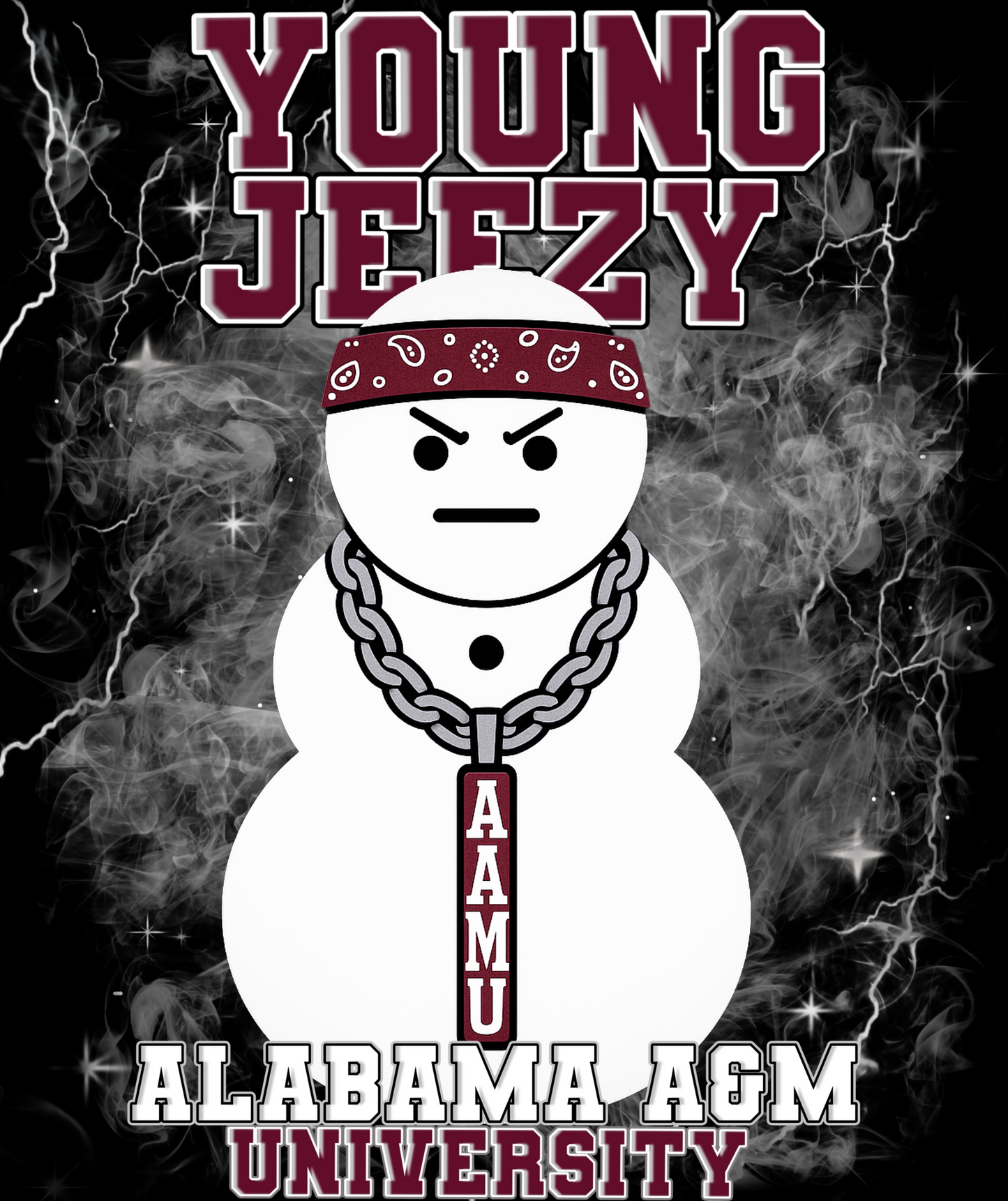 AAMU x Jeezy Snowman Concert T-Shirt 1